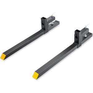 imageVEVOR 43quot Clamp on Pallet Forks 2000lbs Capacity Tractor Bucket Forks Heavy Duty Quick Attach Pallet Fork for Bucket Tractor Loader Skid Steerwithout Stabilizer Bar