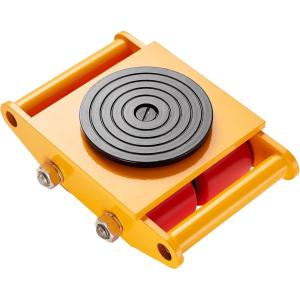 imageVEVOR 4PCS Machinery Skates Dollies 17637 lb Heavy Duty Equipment Moving Skates with 4 PU Wheels 360 Rotation NonSlip Cap LowProfile Industrial Mover Rollers for Factory Warehouse Workshop1Pack