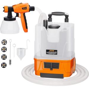 imageVEVOR 750W Stand Airless Paint Sprayer 3000PSI High Efficiency Electric Airless Sprayer with Cart Paint Sprayers for Home Interior and Exterior Furniture and Fences Fine and Even Painting EffectGun