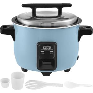 imageVEVOR Commercial Rice Cooker 40Cup Rice Cooker 845 Qt  8 Liter Large Rice Cooker and Warmer with Nonstick Inner Pot Fast Cooking and 24Hour Keep Warm with Rice Cup and Paddle for Restaurant50 CUPS COOKED RICE
