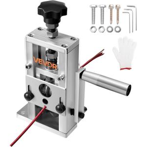 imageVEVOR Electric Wire Stripping Machine 006157 Automatic Wire Stripper Machine 750 W 98 ftmin Wire Stripper with Visible Stripping Depth Reference 10 Channels Electric Wire Strip MachineHand Crank or Drill Powered