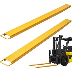imageVEVOR Forklift Extensions 96 Inch Pallet Fork Extensions 45 Inch Width Heavy Duty Fork Extensions for Forklifts 1 Pair Forklift Extensions for Forklift Truck84 x 45 Inch