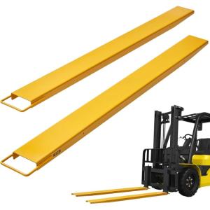 imageVEVOR Forklift Extensions 96 Inch Pallet Fork Extensions 65 Inch Width Heavy Duty Fork Extensions for Forklifts 1 Pair Forklift Extensions for Forklift Truck72 x 55 Inch