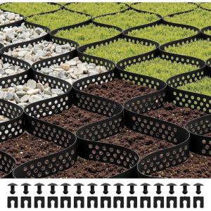 imageVEVOR Gravel Grid 2 Inch Depth 1706 x 886 FT  5200 x 2700 mm 1880 LBS Per Sq ft Grass Ground Retainer Permeable Geo Grids Driveway Stabilization for Garden Patio Walkway RV Parking Slopes