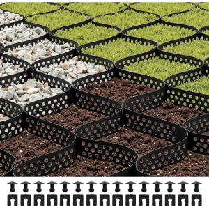 imageVEVOR Gravel Grid 2 Inch Depth 3281 x 984 FT  10000 x 3000 mm 1880 LBS Per Sq ft Grass Ground Retainer Permeable Geo Grids Driveway Stabilization for Garden Patio Walkway RV Parking Slopes