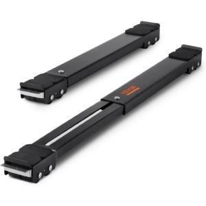 imageVEVOR Heavy Duty Furniture Appliances Rollers Extendable Appliance Rollers Mobile Washing Machine Base Fridge Stand Dolly Movers for Refrigerators Dryers Dishwashers WhiteBlack