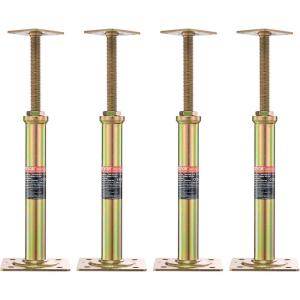 imageVEVOR House Floor Jacks 4 PCS Post Floor Joist Jacks for Leveling 116quot16quot Height Range Total Support up to 10000 LBS Galvanized Telescoping Screw Jacks for Temporary SupportFloor Jacks Post