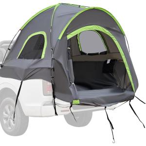 imageVEVOR Large 3 Season SUV Tent for 58 Person Truck Bed Tent Green Aluminum Poles Waterproof PU2000mm Car Camping HikingFits Pickup