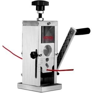 imageVEVOR Manual Wire Stripping Machine 00615 Copper Stripper with Hand Crank or Drill Powered Visible Stripping Depth Reference Portable Aluminum Frame Wire Peeler for Scrap Copper RecyclingManual Sliding Design