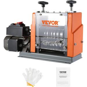 imageVEVOR Manual Wire Stripping Machine 00615 Copper Stripper with Hand Crank or Drill Powered Visible Stripping Depth Reference Portable Aluminum Frame Wire Peeler for Scrap Copper Recycling7 Channels