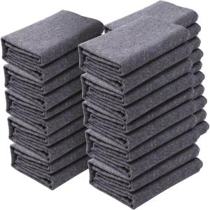 imageVEVOR Moving Blankets 72quot x 54quot 21 lbsdz Weight 12 Packs Professional Recycled Cotton Packing Blanket Large Heavy Duty Shipping Mover Pads Perfect for Protecting Furniture Floors AppliancesGray