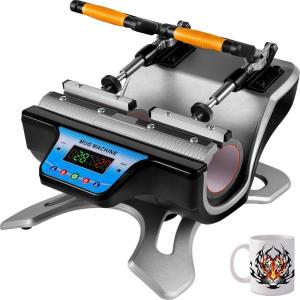 imageVEVOR Mug Press 600W Mug Heat Press 4 In 1 Heat Press Bottle Red Mug Cup Heat Press Machine Mug Sublimation Heat Press for Transferring Pictures on 11oz 9oz 15oz 3oz Mugs Wine Glasses and BottlesGreyblack