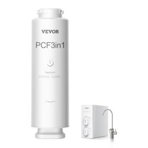 imageVEVOR PCF Replace Filter 6Layer PCF Composite Water Filter Replacement PCF Composite Filter Reduces Chlorine ampamp Odor Compatible with Under Sink Water Filter System SS001 SS003 ampamp SS005PCF Filter