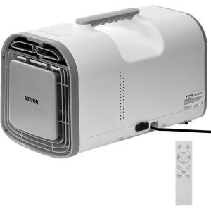 imageVEVOR Portable Air Conditioner 4250 BTU 3Speed Air Conditioning Unit with 24H Timer Air Portable AC Compatible with ACDC 24V for Outdoor Tent Camping RVs or Home Use White4250BTU ACDC 24V