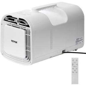 imageVEVOR Portable Air Conditioner 4250 BTU 3Speed Air Conditioning Unit with 24H Timer Air Portable AC Compatible with ACDC 24V for Outdoor Tent Camping RVs or Home Use White4250BTU AC 110V