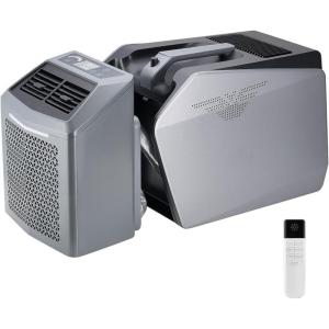imageVEVOR Portable Air Conditioner 4250 BTU 3Speed Air Conditioning Unit with 24H Timer Air Portable AC Compatible with ACDC 24V for Outdoor Tent Camping RVs or Home Use White5000BTU ACDC 48V