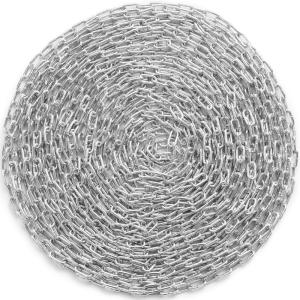 imageVEVOR Proof Coil Chain 18quot x 33 350 lbs Safe Working Load Zinc Plated Proof Tested Coil Chain with Two Quick Links Galvanized Carbon Steel Link Chain for Towing Hanging Camping Pet Towing316 Inch x 100 Ft