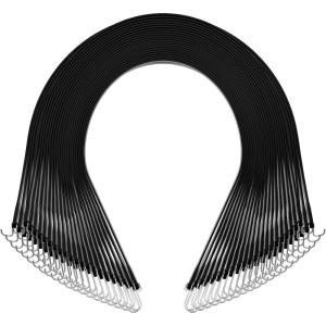 imageVEVOR Rubber Bungee Cords 50 Pack 21quot Long Weatherproof Natural Rubber Tie Down Straps with Crimped S Hooks Heavy Duty Outdoor Tarp Straps for Securing Flatbed Trailers Canvases Cargo and More21inch 50pcs