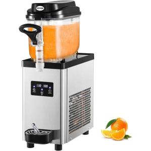 imageVEVOR Slushie Machine Slushy Machine 6L16 Gal 25 Cups SingleBowl 300W Frozen Drink maker Stainless Steel Margarita Smoothie Machine Slushie Machine for Cafes Restaurants Bars Home Use6L1