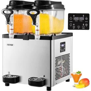 imageVEVOR Slushie Machine Slushy Machine 6L16 Gal 25 Cups SingleBowl 300W Frozen Drink maker Stainless Steel Margarita Smoothie Machine Slushie Machine for Cafes Restaurants Bars Home Use6LX2