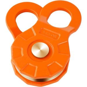 imageVEVOR Snatch Block Pulley 33000LBS WLL Pulley System for Synthetic Rope Or Steel Cable Change The Direction Create Mechanical Advantage Ideal for Truck Tractor ATV ampamp UTV 1 Pack OrangeOrange
