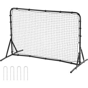 imageVEVOR Soccer Rebound Trainer Iron Soccer Training Equipment Sports Football Rebounder Wall DoubleSided Rebounding Net Easy Assembly Perfect for Backyard Practicing Solo Training Passing6x4FT