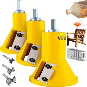 imageVEVOR Tenon Cutter 1quot254mm ampamp 15quot38mm ampamp 2quot508mm with Dual Straight Blades ampamp Button Screws Home Master Kit Premium Aluminum ampamp Steel Log Furniture Cutter Commercial Starters Tool for Home DIYStraight Blade10 15  20in