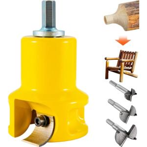 imageVEVOR Tenon Cutter 1quot254mm ampamp 15quot38mm ampamp 2quot508mm with Dual Straight Blades ampamp Button Screws Home Master Kit Premium Aluminum ampamp Steel Log Furniture Cutter Commercial Starters Tool for Home DIYCurved Blade15 in