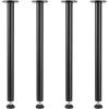 imageVEVOR 28 Inch Adjustable Desk Legs Reinforced Steel Office Table Furniture Legs Set of 4 for DIY 1200 lbs Load Capacity Heavy Duty Desk Legs Quick Instalation Legs with Adjustable Foot Cup Black