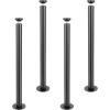 imageVEVOR 28 Inch Adjustable Desk Legs Reinforced Steel Office Table Furniture Legs Set of 4 for DIY 1200 lbs Load Capacity Heavy Duty Desk Legs Quick Instalation Legs with Adjustable Foot Cup Black
