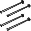 imageVEVOR 28 Inch Adjustable Desk Legs Reinforced Steel Office Table Furniture Legs Set of 4 for DIY 1200 lbs Load Capacity Heavy Duty Desk Legs Quick Instalation Legs with Adjustable Foot Cup Black