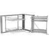 imageVEVOR 3 Tier 6 Shelf Chrome Carbon Steel Kitchen Cabinet Organizer Slide Out Storage Space Saving Silver For 15quot Width Food Jars Cans Cookware Pans MugsFor 18 Width