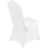 imageVEVOR 30 PCS White Folding Chair Covers  Ideal for Weddings Parties Dining and Banquets  Universal Washable Slipcovers for Folding Chairs  Elegant Event DcorWhitea