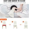 imageVEVOR 30 PCS White Folding Chair Covers  Ideal for Weddings Parties Dining and Banquets  Universal Washable Slipcovers for Folding Chairs  Elegant Event DcorBeigea