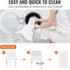 imageVEVOR 30 PCS White Folding Chair Covers  Ideal for Weddings Parties Dining and Banquets  Universal Washable Slipcovers for Folding Chairs  Elegant Event DcorWhitec
