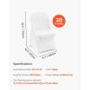 imageVEVOR 30 PCS White Folding Chair Covers  Ideal for Weddings Parties Dining and Banquets  Universal Washable Slipcovers for Folding Chairs  Elegant Event DcorWhitec