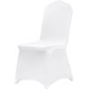 imageVEVOR 30 PCS White Folding Chair Covers  Ideal for Weddings Parties Dining and Banquets  Universal Washable Slipcovers for Folding Chairs  Elegant Event DcorWhitea