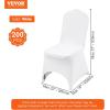 imageVEVOR 30 PCS White Folding Chair Covers  Ideal for Weddings Parties Dining and Banquets  Universal Washable Slipcovers for Folding Chairs  Elegant Event DcorWhitea