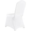 imageVEVOR 30 PCS White Folding Chair Covers  Ideal for Weddings Parties Dining and Banquets  Universal Washable Slipcovers for Folding Chairs  Elegant Event DcorWhitea