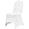 imageVEVOR 30 PCS White Folding Chair Covers  Ideal for Weddings Parties Dining and Banquets  Universal Washable Slipcovers for Folding Chairs  Elegant Event DcorWhiteb