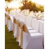 imageVEVOR 30 PCS White Folding Chair Covers  Ideal for Weddings Parties Dining and Banquets  Universal Washable Slipcovers for Folding Chairs  Elegant Event DcorWhited