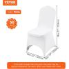 imageVEVOR 30 PCS White Folding Chair Covers  Ideal for Weddings Parties Dining and Banquets  Universal Washable Slipcovers for Folding Chairs  Elegant Event DcorWhiteb