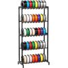 imageVEVOR 3D Printer Filament Storage Rack 5 Tier Heavy Duty Storage Shelves for 3D Printing Filaments Filament Spool Holders Racks for 3D Printing Studio Home Studio Office Workshop Shelf Only5Tier