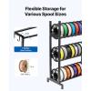 imageVEVOR 3D Printer Filament Storage Rack 5 Tier Heavy Duty Storage Shelves for 3D Printing Filaments Filament Spool Holders Racks for 3D Printing Studio Home Studio Office Workshop Shelf Only5Tier