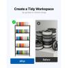 imageVEVOR 3D Printer Filament Storage Rack 5 Tier Heavy Duty Storage Shelves for 3D Printing Filaments Filament Spool Holders Racks for 3D Printing Studio Home Studio Office Workshop Shelf Only5Tier