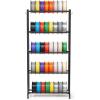 imageVEVOR 3D Printer Filament Storage Rack 5 Tier Heavy Duty Storage Shelves for 3D Printing Filaments Filament Spool Holders Racks for 3D Printing Studio Home Studio Office Workshop Shelf Only5Tier