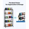 imageVEVOR 3D Printer Filament Storage Rack 5 Tier Heavy Duty Storage Shelves for 3D Printing Filaments Filament Spool Holders Racks for 3D Printing Studio Home Studio Office Workshop Shelf Only5Tier