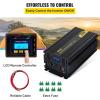 imageVEVOR 5000W Modified Sine Wave Power Inverter DC 12V to AC 120V Car Converter with LCD Remote Control USB Port AC Outlets Inverter for Truck RV2000W