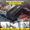 imageVEVOR 5000W Modified Sine Wave Power Inverter DC 12V to AC 120V Car Converter with LCD Remote Control USB Port AC Outlets Inverter for Truck RV2500W