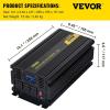 imageVEVOR 5000W Modified Sine Wave Power Inverter DC 12V to AC 120V Car Converter with LCD Remote Control USB Port AC Outlets Inverter for Truck RV2500W